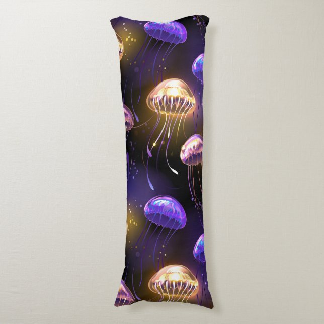 Seamless with glowing jellyfish body cushion (Front Vertical)