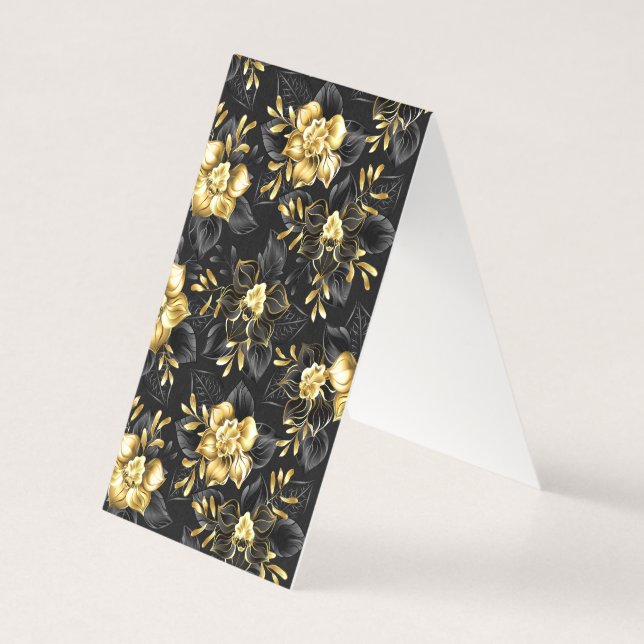 Seamless with jewellery orchids (Back)