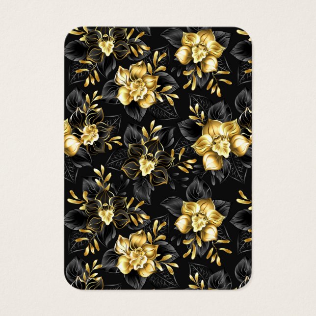 Seamless with jewellery orchids (Front)