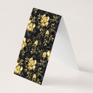 Seamless with jewellery orchids business card