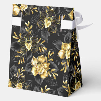 Seamless with jewellery orchids favour box