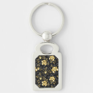Seamless with jewellery orchids key ring