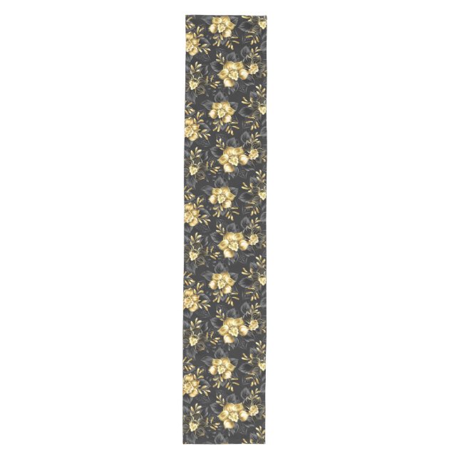 Seamless with jewellery orchids medium table runner (Front)