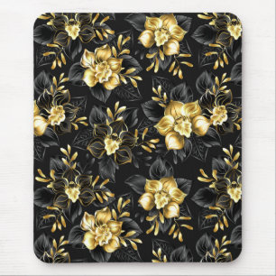 Seamless with jewellery orchids mouse pad