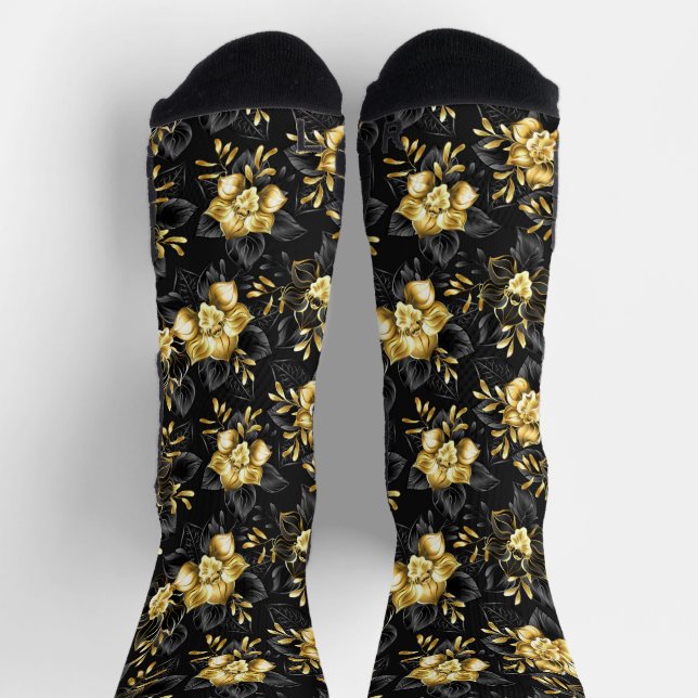 Seamless with jewellery orchids socks (Top)