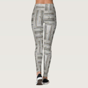 Seamless wood pattern leggings