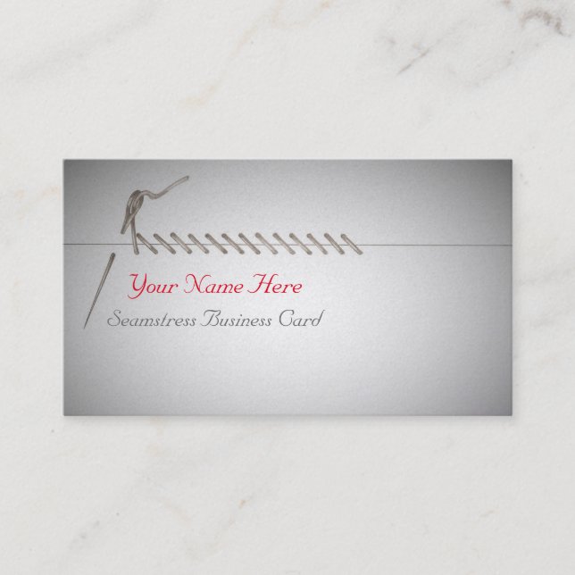 Seamstress Business Card (Front)