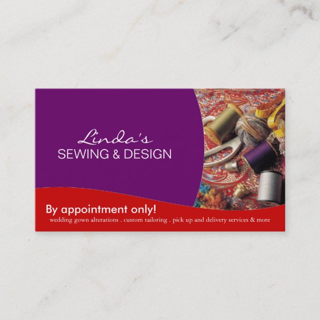 Seamstress ~ Business Card (Front)