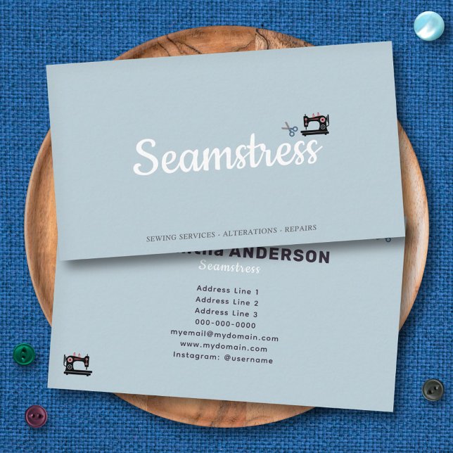 Seamstress Business Card (Seamstress Business Card)