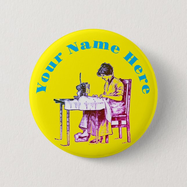 Seamstress design button (Front)