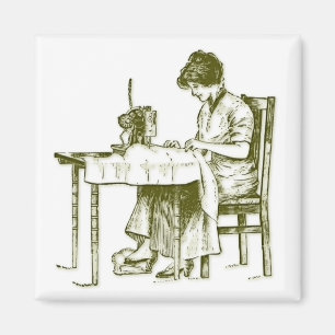 Seamstress design magnet