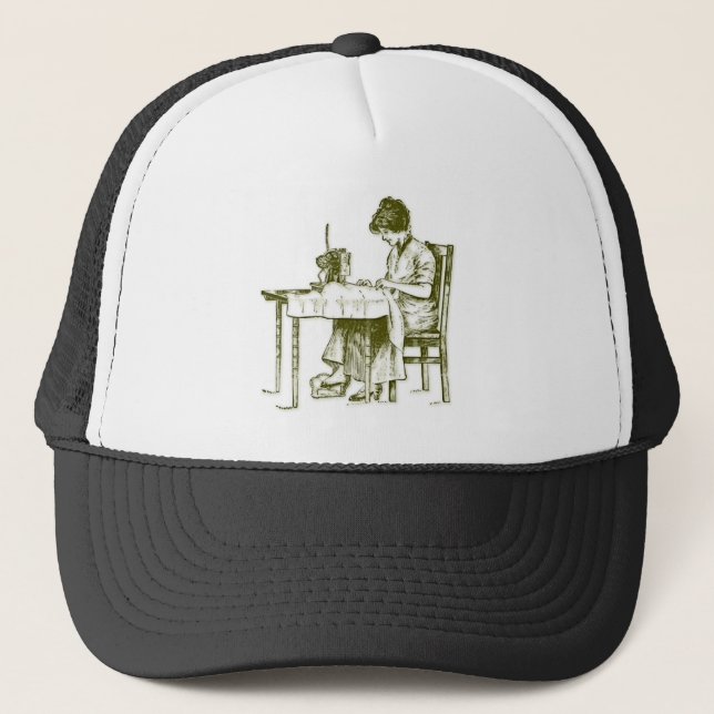 Seamstress design trucker hat (Front)