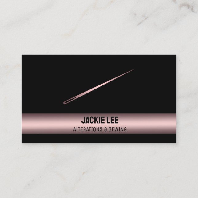 Seamstress Dressmaking & Alterations Business Card (Front)