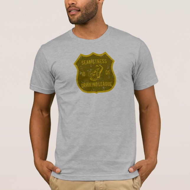 Seamstress Drinking League T-Shirt (Front)