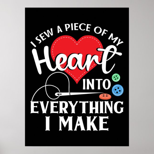 Seamstress Quilting Knitting Poster (Front)