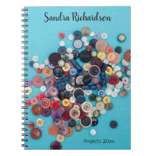 Seamstress sewing dressmaker tailor custom  notebook