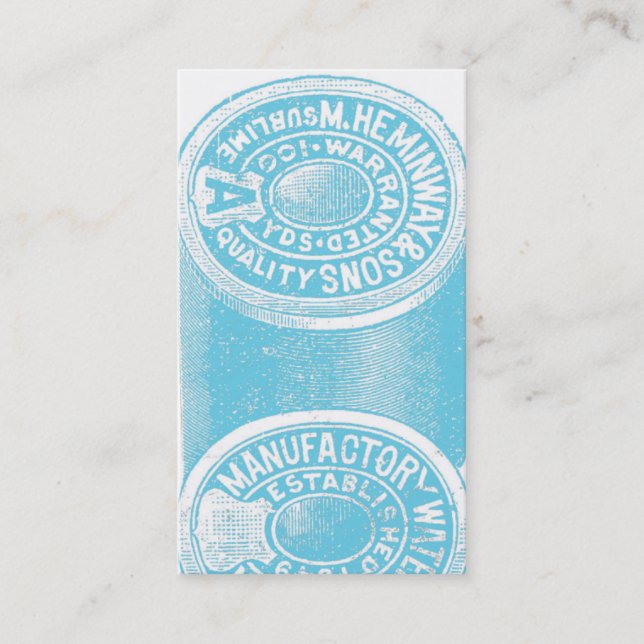 Seamstress Spools Of Thread Business Card (Front)