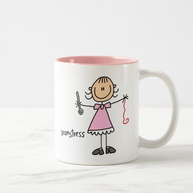 Seamstress Stick Figure Mug (Right)