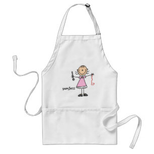 Seamstress Stick Figure Standard Apron