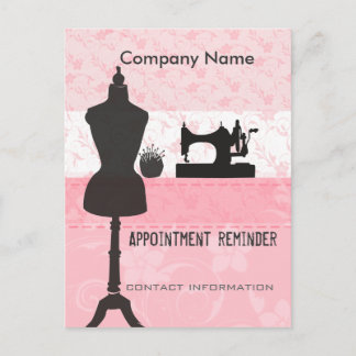 Seamstress Stylist Appointment Reminder Postcard