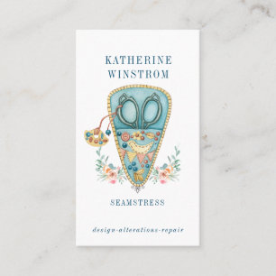 Seamstress Tailor Business Card