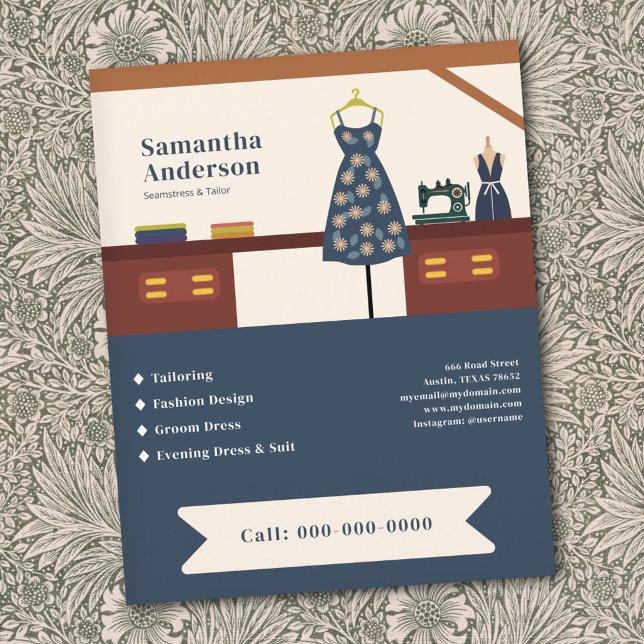Seamstress & Tailor Flyer (Seamstress & Tailor Flyer)