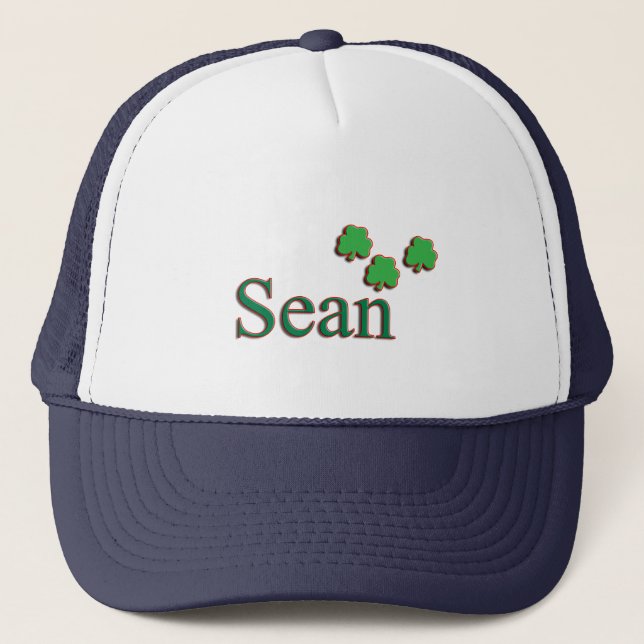 Sean Irish Name Trucker Hat (Front)