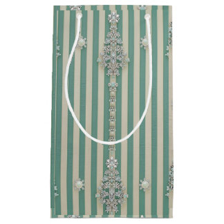 Seaoam Striped Crystal Trees Small Gift Bag