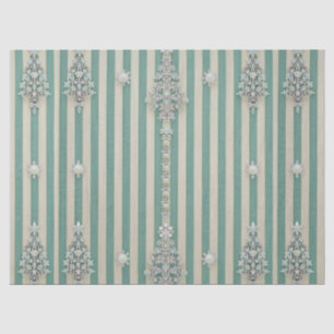 Seaoam Striped Crystal Trees Tissue Paper