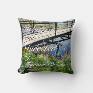 seaons bridge landscape throw pillow