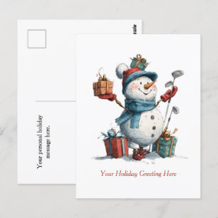 Seaon's Greetings — "Tee Style" Holiday Postcard