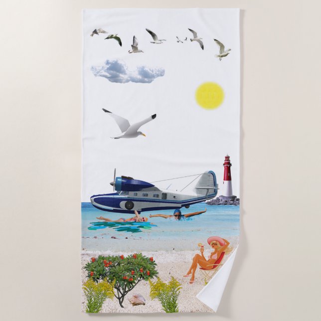 Seaplane Adventure Towel (Front)