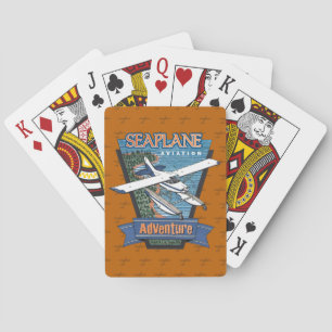 Seaplane Aviation Adventure Playing Cards
