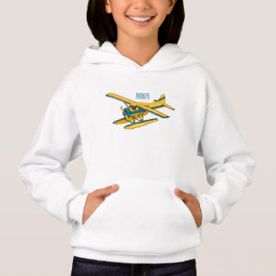 Seaplane cartoon illustration