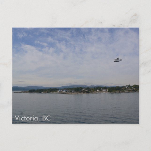 Seaplane Over Victoria, BC Postcard (Front)