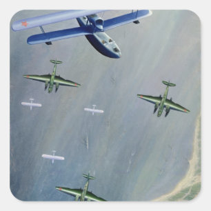 Seaplanes, 1933 square sticker