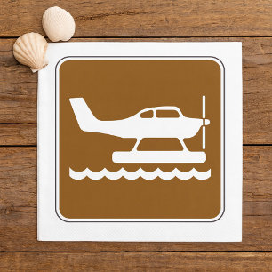 Seaplanes Sign Napkin