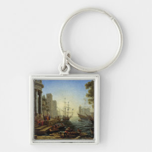 Seaport with the Embarkation of Saint Ursula  Key Ring