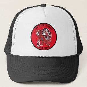 SEARCH AND RESCUE, COAST GUARD, MILITARY PATCH, VE TRUCKER HAT