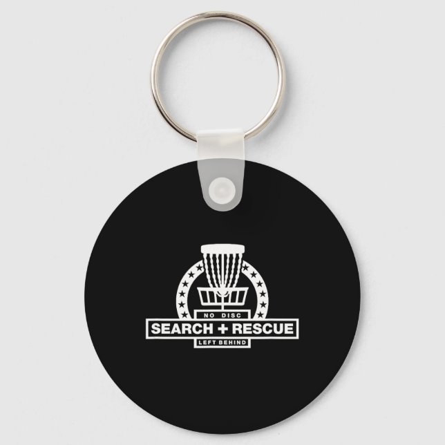 Search And Rescue Disc Golf  Key Ring (Front)