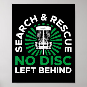 Search And Rescue Funny Disc Golf Lovers  Poster