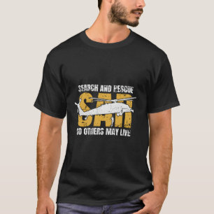 Search And Rescue Helicopter Sar Distressed T-Shirt