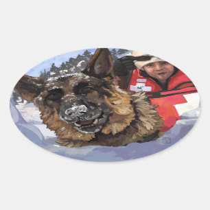 Search and Rescue Oval Sticker