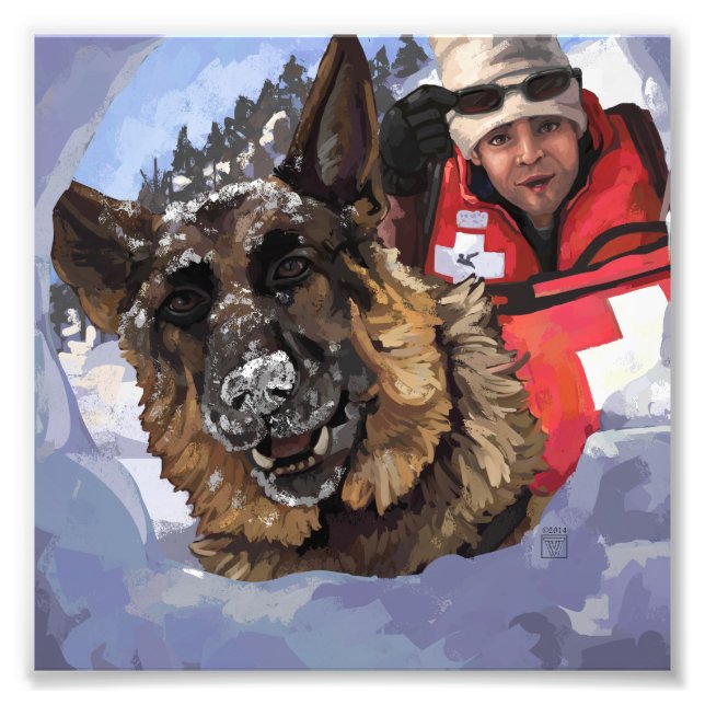 Search and Rescue Photo Print (Front)