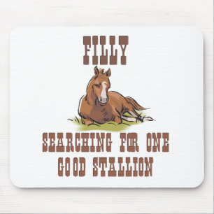 Search for a Stallion Mouse Pad