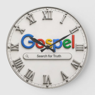 Search for Truth Bible Inspired Gospel Large Clock