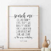Search Me God And Know My Heart, Psalm 139:23-24
