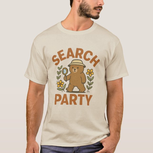 “Search Party” Bear T-Shirt (Front)