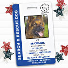 Search & Rescue Dog SAR K9 Custom Logo Photo ID
