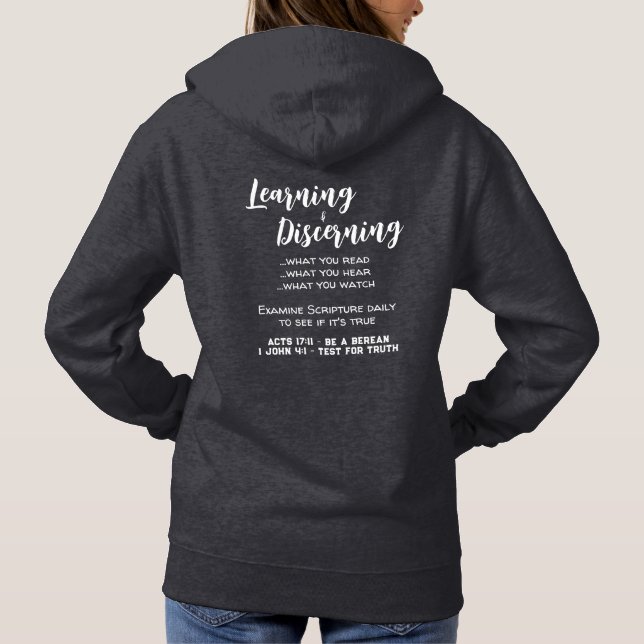 Search Scripture Bible Verse Hoodie (Back)